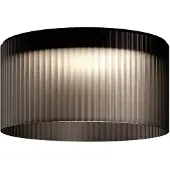 Kdln LED-taklampe Giass, grå, Ø 50 cm