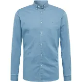 Jack & Jones Logo Stretch Denim Skjorte Med Lange Ermer