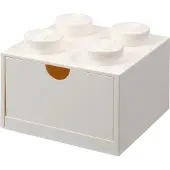 LEGO Hvit skuffeenhet med fire knotter 5006313