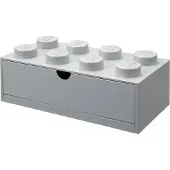 LEGO Skuffeenhet med åtte knotter - grå 5006878