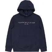 Tommy Hilfiger Hettegenser - Essential - Organic - Twilight Navy - - 7 år (122) - Hettegenser