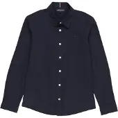 Tommy Hilfiger Solid Skjorte Med Lange Ermer