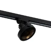 QAZQA Moderne 3-fase skinnespot svart - Master 111 Honey