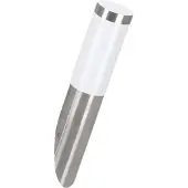 Eglo Helsinki - Vegglampe - 1 sokkel - E27 - sylinder - rustfritt stål, hvit