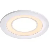 Nordlux Innbygget taklampe med LED Clyde, varmhvit, Ø 8 cm