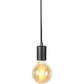 QAZQA Smart pendellampe svart inkl. WiFi G95 - Facil