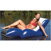 Intex Floating Recliner Lounge, Sort, Blå, Hvit, Flytende lounge stol, Monokromatisk, Vinyl, Mann/kvinne, 100 kg