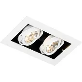 QAZQA Moderne innfelt spot hvit 2-lys justerbar - Oneon 70