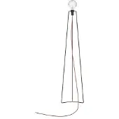 Grupa Products Model M3 LED-gulvlampe svart, kabel hvit
