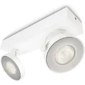 Philips Topunkts LED-spot Clockwork i hvitt