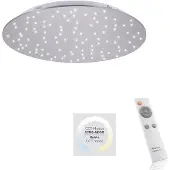 JUST LIGHT LED-taklampe Sparkle CCT dim stål Ø 48cm