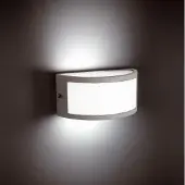 Faro Utendørs vegglampe Negus, grå, aluminium, plast, E27