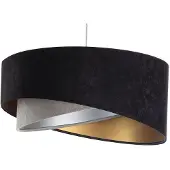 Maco Design Hengelampe Vivien Velours svart/grå/sølv/gull