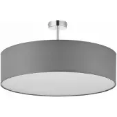 TK Lighting Taklampe Rondo med avstandsstykke, grå Ø 60cm