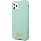 GUESS GUHCN65LSLMGG iPhone 11 Pro Max grønn/grønn hardveske Silikon Vintage Gold Logo