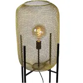 Lucide Gulvlampe i netting med fire ben, gull