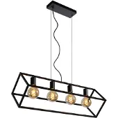 Lucide Pendellampe Fabian med metallskjerm, 4 lyskilder