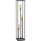 Lucide Gulvlampe Ruben, svart, tre lamper