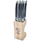 Laguiole Steakkniver svart - 6 stk