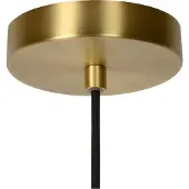 Lucide Glass-hengelampe Maloto, Ø 30 cm, rav