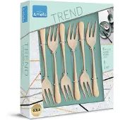 Amefa Austin 1410 - 6 kakegafler i trend-boks - gull