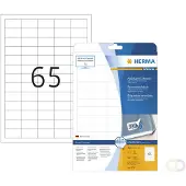 Herma Special - Papir - matt - fjernbart selv-adhesiv - hvit - 38.1 x 21.2 mm 1625 etikett(er) (25 ark x 65) merkelapper