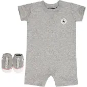 Converse Sett - Sommerdrakt/Sokker - Grå Melert - - 9 md - Sommerdrakt