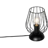 QAZQA Moderne bordlampe sort ledning - Palica
