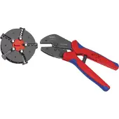 Knipex Multicrimp crimptang, 250 mm, med 5 skifteindsatser
