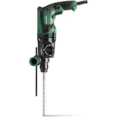HiKOKI DH28PCY2WSZ, Boremaskin med pistolgrep, SDS Plus, Børstet, Sort, Grønn, 2,8 cm, 1100 RPM