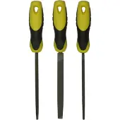 Stanley 0-22-445, Fil-sett, Kull stål, Sort, Gult, 15 cm