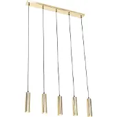 QAZQA Moderne pendellampe messing 5-lys - Jeana