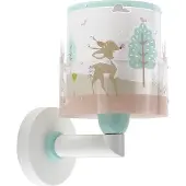 DALBER vegglampe for barn Loving Deer, hjortmotiv, støpsel