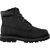 Timberland unisex for kids. TB0A28UD0011 Leather lace-up boots Courma Kid black (25), Flat, Laces, Casual, Sustainable, children's fashion