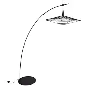 Forestier Carpa gulvlampe, svart, høyde 200 cm