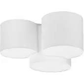 TK Lighting Taklampe Mona med 3 lyskilder, hvit