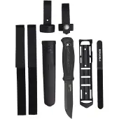 Morakniv Garberg jaktkniv, karbonstål, drop point, svart Multi-Mount