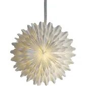 Star Trading Papirstjerne Snow, Ø 50 cm, hvit, 3-lags, papir