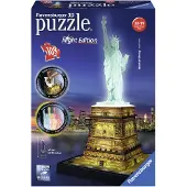 Ravensburger 3D Puslespill - 120 Brikker - Statue av Liberty Nær - - OneSize - Puslespill