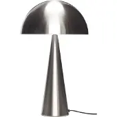 Hubsch Mush Tall bordlampe, børstet nikkelfarget, jern