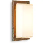 MORETTI Utendørs vegglampe Ice Cubic 3410, antikk messing