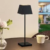 LUCANDE Patini LED-bordlampe for utebruk, svart