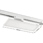 Arcchio Hairis LED-panel hvit 4000 K