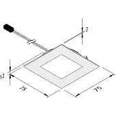 Hera LED-møbelbelysning Dynamic FAQ 68 stål 3W CCT