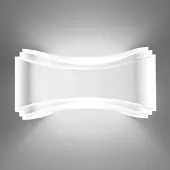 Selene LED-designer-vegglampe Ionica i hvit