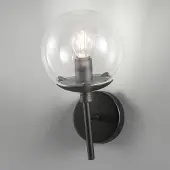 METALLUX Vegglampe Global Ø 15 cm svart