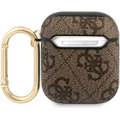 GUESS GUA24GSMW AirPods deksel brun / brun 4G Script Metal Collection