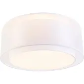 QAZQA Moderne taklampe hvit 50 cm 3-lys - Drum Duo