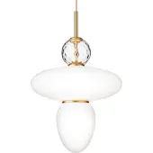 Nuura Rizzatto 43 hengelampe, messing/hvit