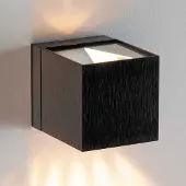 Milan Iluminación Vegglampe Dau med terningform up- downlight svart